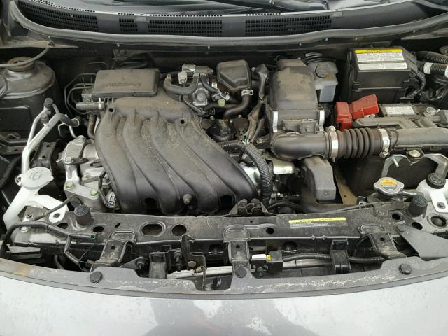 3N1CN7AP5HL862408 - 2017 NISSAN VERSA S GRAY photo 7