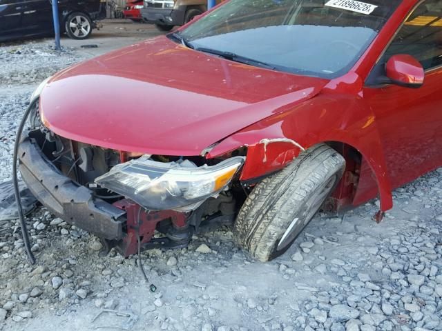 4T1BF1FK4CU537310 - 2012 TOYOTA CAMRY BASE RED photo 9