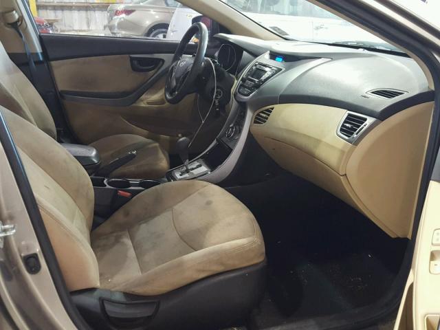 5NPDH4AE7DH309534 - 2013 HYUNDAI ELANTRA GL BROWN photo 5