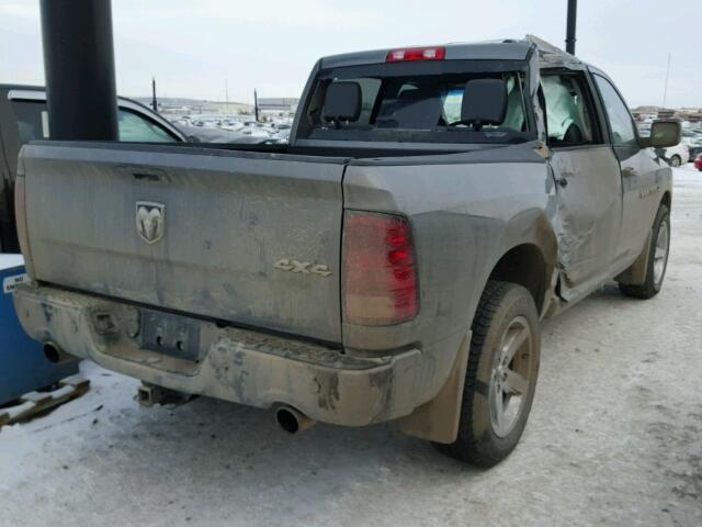 1C6RD7MT2CS234701 - 2012 DODGE RAM 1500 S GRAY photo 4