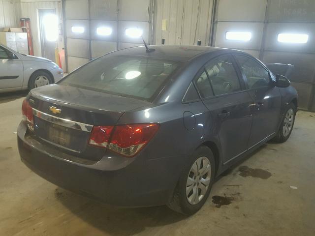 1G1PA5SH0E7364762 - 2014 CHEVROLET CRUZE LS BLUE photo 4