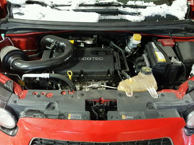 1G1JB6SH4C4166712 - 2012 CHEVROLET SONIC LS RED photo 7