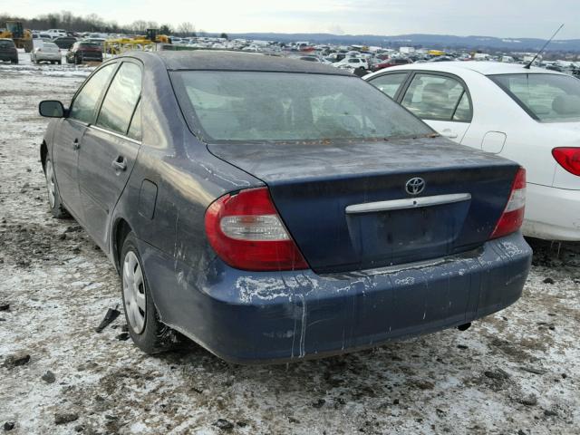 4T1BE32K34U348718 - 2004 TOYOTA CAMRY LE BLUE photo 3