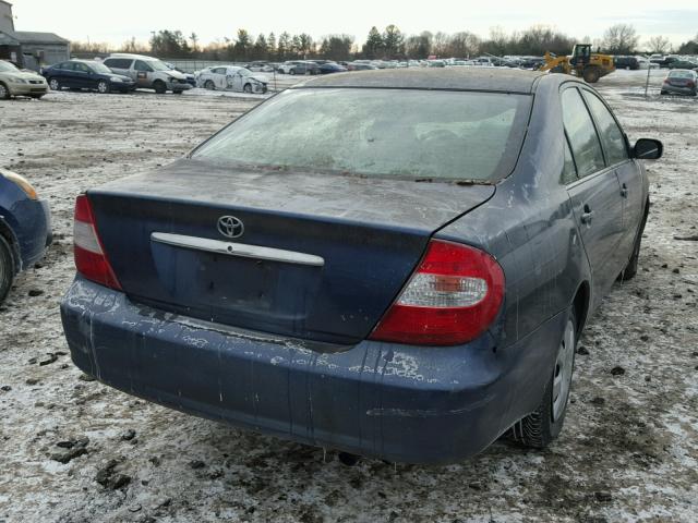 4T1BE32K34U348718 - 2004 TOYOTA CAMRY LE BLUE photo 4