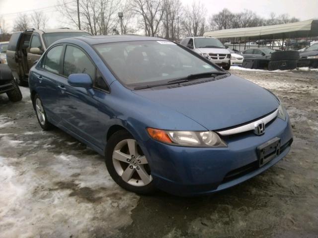 2HGFA16886H519460 - 2006 HONDA CIVIC EX BLUE photo 1