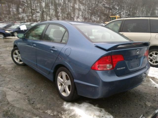 2HGFA16886H519460 - 2006 HONDA CIVIC EX BLUE photo 3