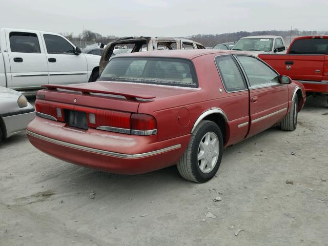 1MELM62W0VH621526 - 1997 MERCURY COUGAR XR7 MAROON photo 4