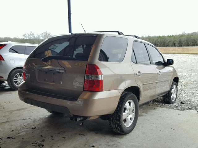 2HNYD18963H543704 - 2003 ACURA MDX TOURIN GOLD photo 4