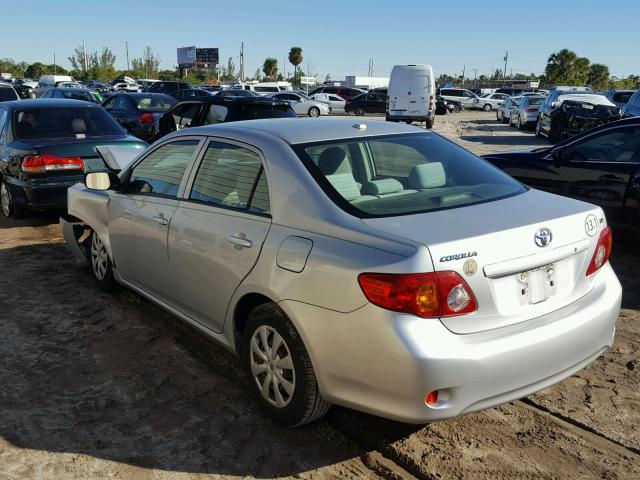 JTDBL40E299076170 - 2009 TOYOTA COROLLA BA SILVER photo 3