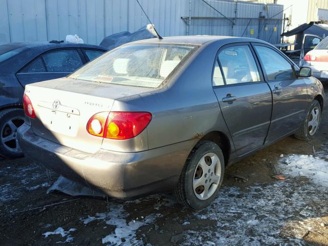 1NXBR32EX4Z332501 - 2004 TOYOTA COROLLA CE GRAY photo 4