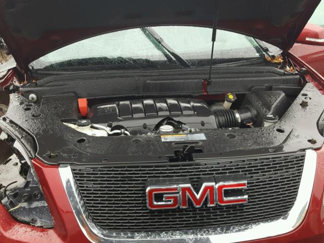 1GKKVSED7BJ123961 - 2011 GMC ACADIA SLT RED photo 7