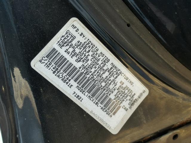 4T1BF18B5XU320724 - 1999 TOYOTA AVALON BLACK photo 10