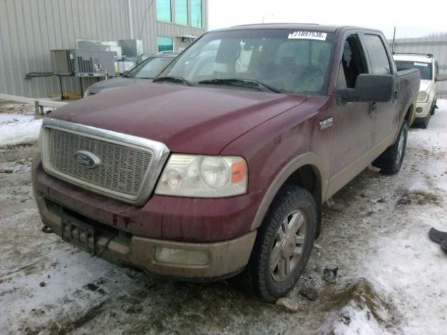 1FTPW14504KD32815 - 2004 FORD F150 SUPER MAROON photo 2