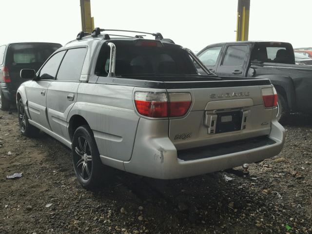 4S4BT63C465104149 - 2006 SUBARU BAJA TURBO SILVER photo 3