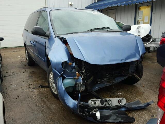 2A4GP44R87R252731 - 2007 CHRYSLER TOWN & COU BLUE photo 1