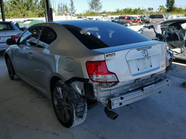 JTKJF5C78D3051901 - 2013 TOYOTA SCION TC 银色 照片 3