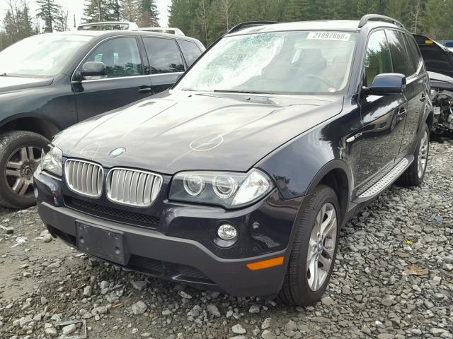 WBXPC93448WJ19500 - 2008 BMW X3 3.0SI BLUE photo 2