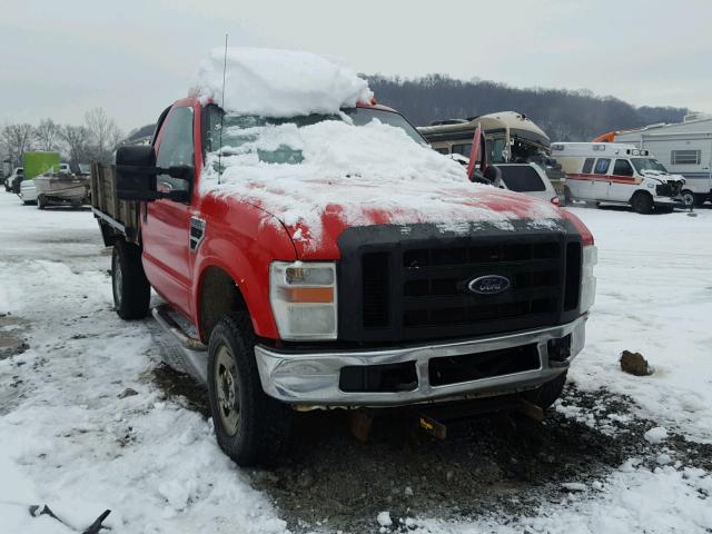 1FTWF31538ED49513 - 2008 FORD F350 SRW S RED photo 1