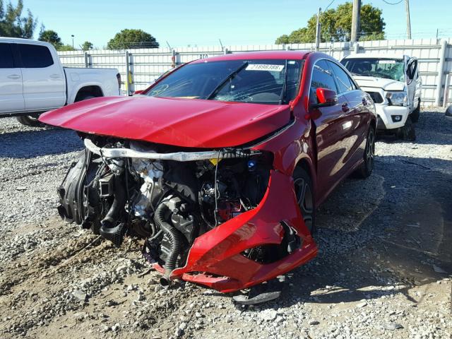 WDDSJ4EB7EN086849 - 2014 MERCEDES-BENZ CLA 250 RED photo 2