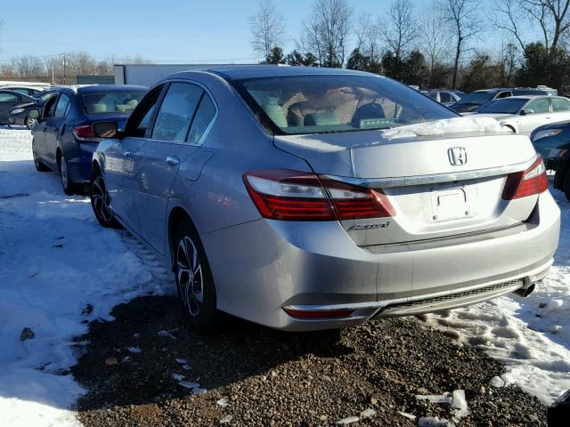 1HGCR2F33HA214293 - 2017 HONDA ACCORD LX SILVER photo 3