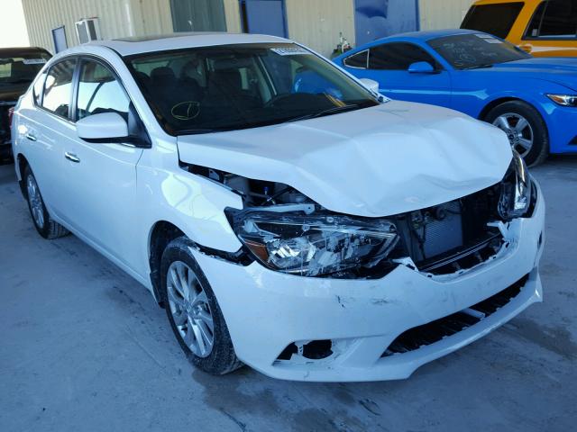 3N1AB7AP4HY401655 - 2017 NISSAN SENTRA S WHITE photo 1