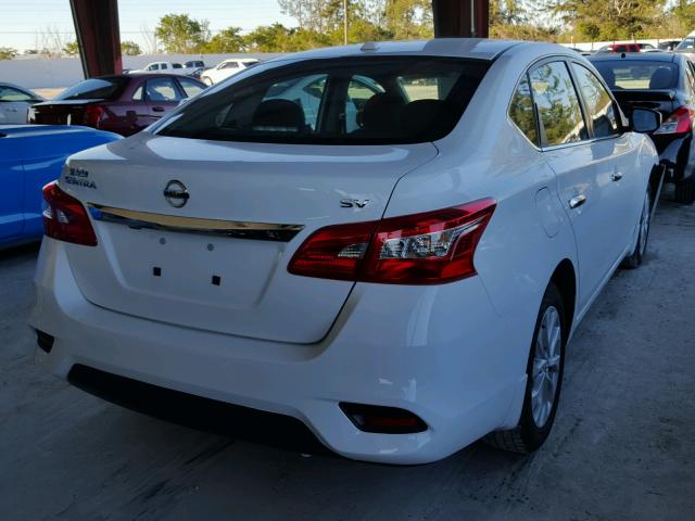 3N1AB7AP4HY401655 - 2017 NISSAN SENTRA S WHITE photo 4