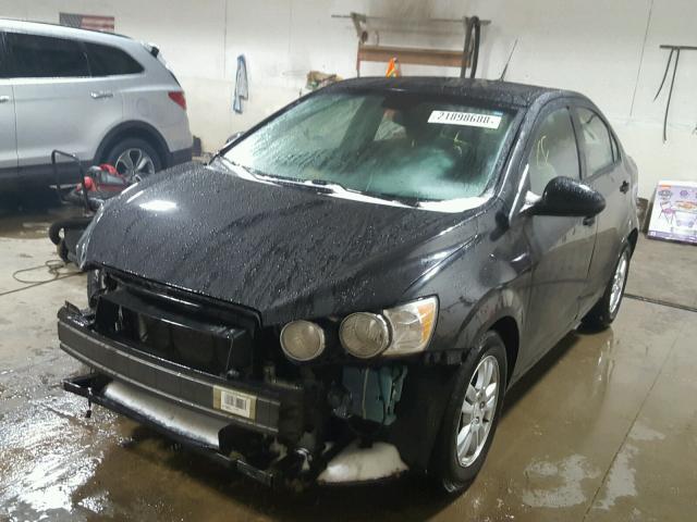 1G1JA5SH8C4129823 - 2012 CHEVROLET SONIC LS BLACK photo 2