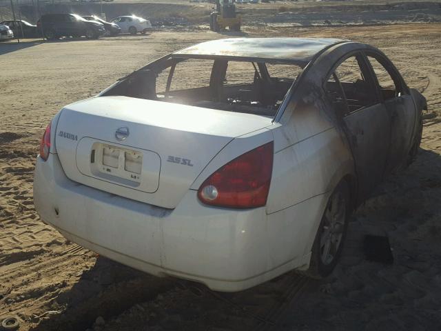 1N4BA41E84C890197 - 2004 NISSAN MAXIMA SE WHITE photo 4