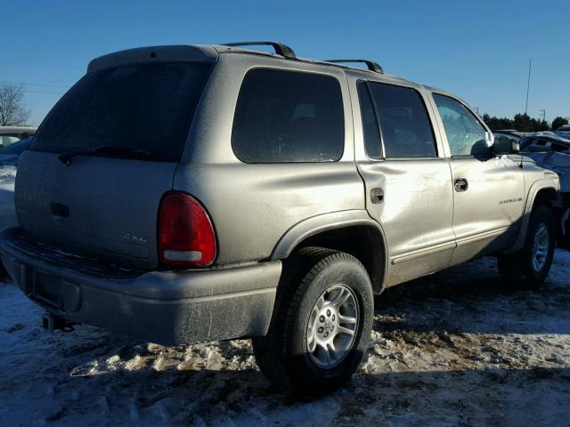 1B4HS28Z21F551537 - 2001 DODGE DURANGO GRAY photo 4