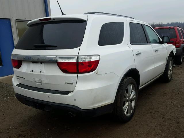 1C4RDJDG5DC602390 - 2013 DODGE DURANGO CR WHITE photo 4