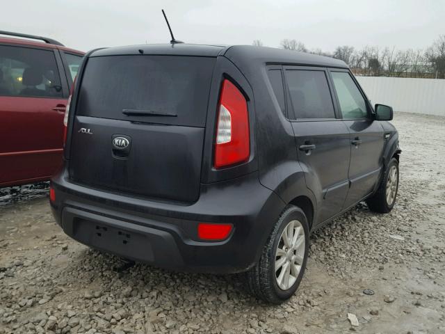 KNDJT2A55D7562068 - 2013 KIA SOUL BLACK photo 4