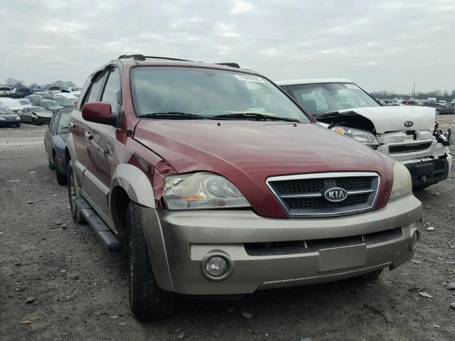 KNDJC733355442436 - 2005 KIA SORENTO EX MAROON photo 1