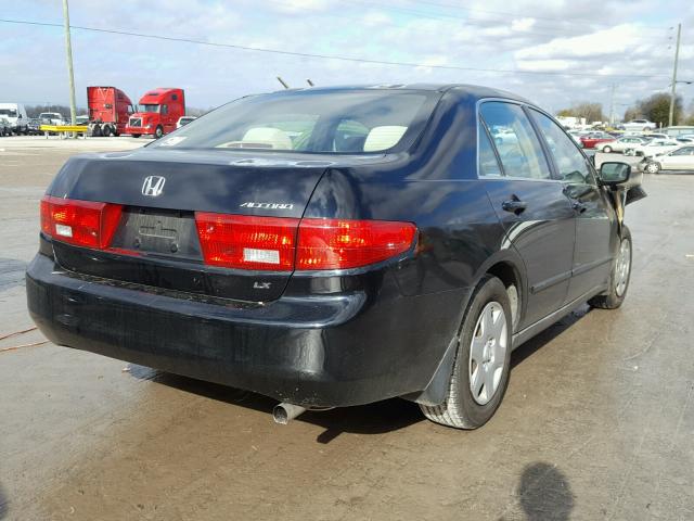 1HGCM56405A196369 - 2005 HONDA ACCORD LX BLACK photo 4