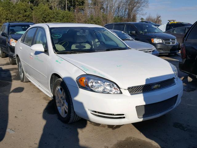 2G1WG5E39D1104043 - 2013 CHEVROLET IMPALA LT WHITE photo 1