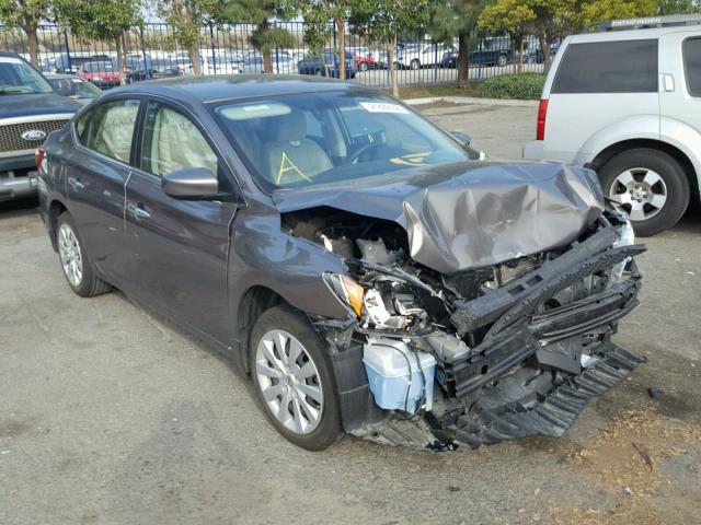 3N1AB7AP4GY290944 - 2016 NISSAN SENTRA S SILVER photo 1