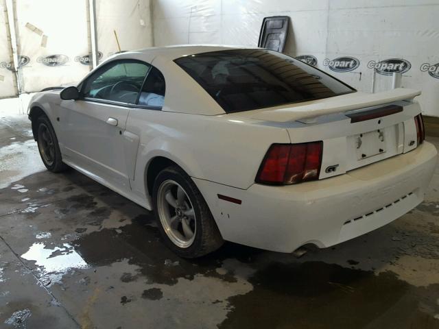 1FAFP42X71F243770 - 2001 FORD MUSTANG GT WHITE photo 3