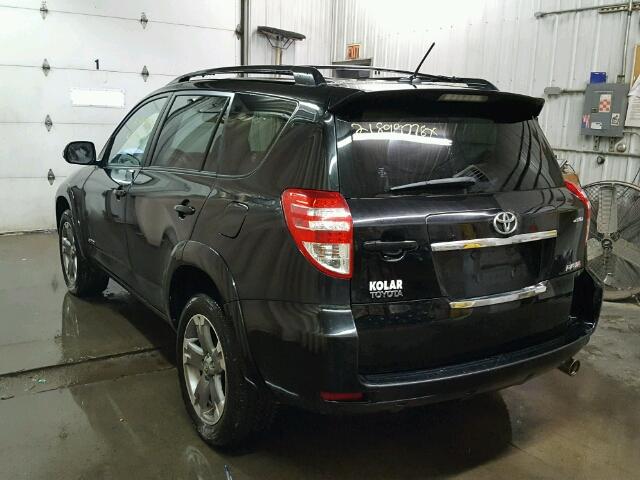 JTMBK32V195079630 - 2009 TOYOTA RAV4 SPORT BLACK photo 3