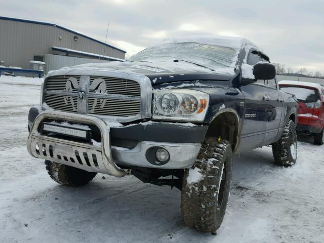 1D7HU18237S112363 - 2007 DODGE RAM 1500 S BLUE photo 2