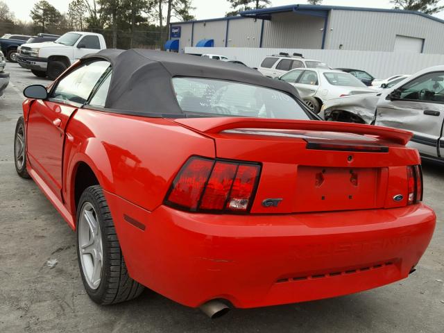1FAFP45X3YF132705 - 2000 FORD MUSTANG GT RED photo 3