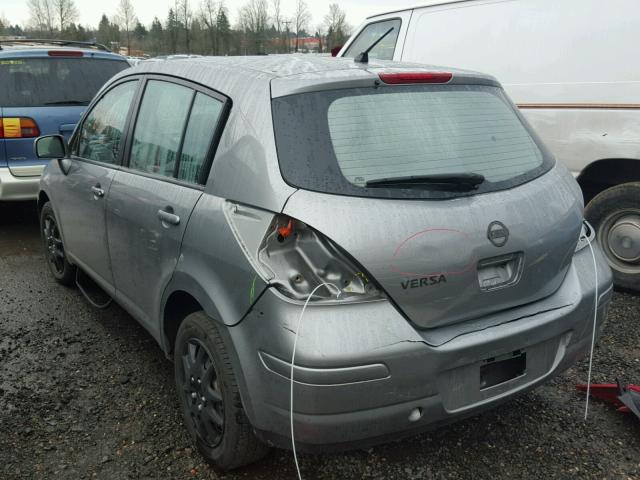 3N1BC1CPXBL503123 - 2011 NISSAN VERSA S SILVER photo 3