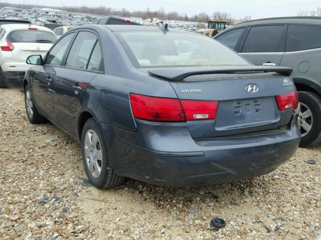 5NPET4AC1AH640560 - 2010 HYUNDAI SONATA GLS BLUE photo 3