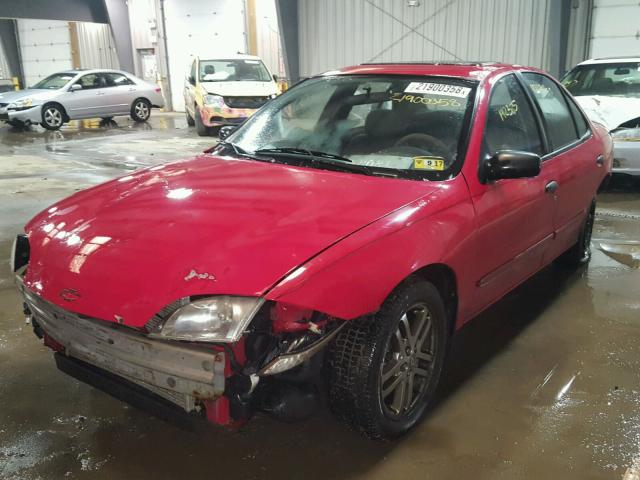 1G1JC524717263354 - 2001 CHEVROLET CAVALIER B RED photo 2