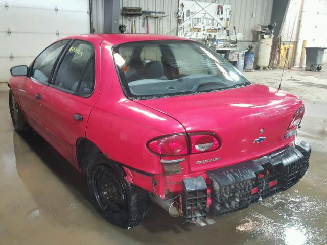 1G1JC524717263354 - 2001 CHEVROLET CAVALIER B RED photo 3