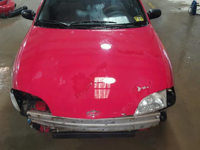 1G1JC524717263354 - 2001 CHEVROLET CAVALIER B RED photo 7