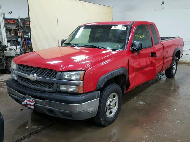 1GCEK19T43E358793 - 2003 CHEVROLET SILVERADO RED photo 2