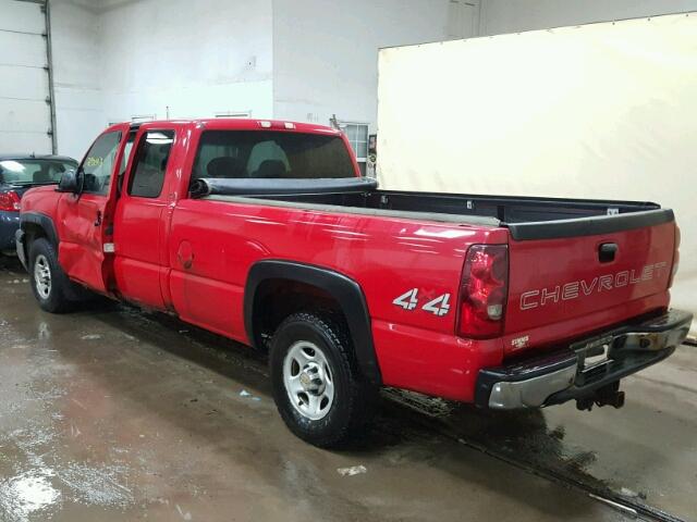 1GCEK19T43E358793 - 2003 CHEVROLET SILVERADO RED photo 3