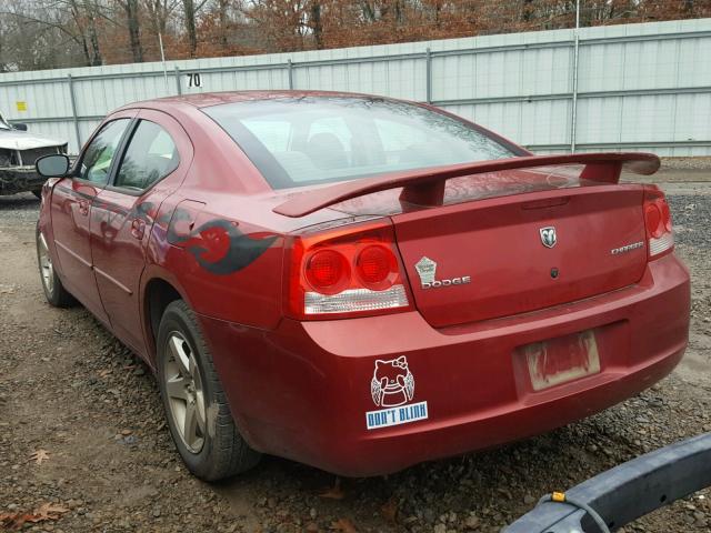 2B3CA4CD1AH185691 - 2010 DODGE CHARGER RED photo 3