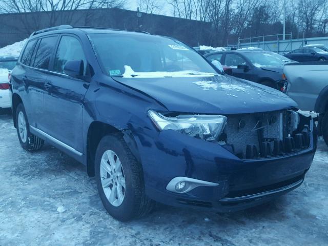 5TDBK3EH8CS165640 - 2012 TOYOTA HIGHLANDER BLUE photo 1