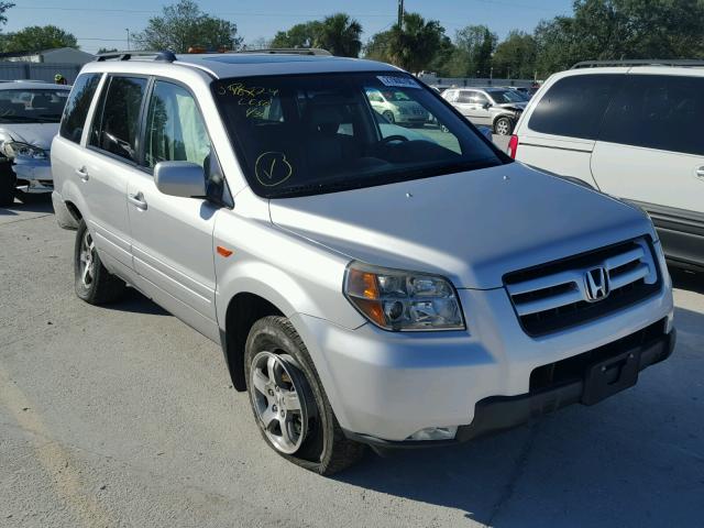 5FNYF28597B030770 - 2007 HONDA PILOT EXL SILVER photo 1