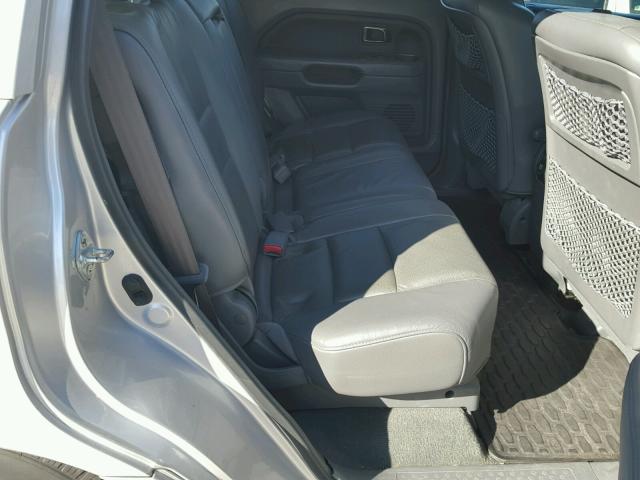 5FNYF28597B030770 - 2007 HONDA PILOT EXL SILVER photo 6